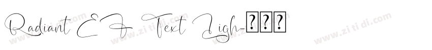 Radiant EF Text Ligh字体转换